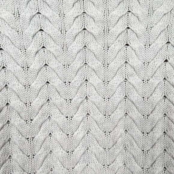 Aritzia Wilfred 100% Wool Cable Knit Oversized Sweater Chunky Cozy Slouchy Italy - Picture 6 of 8